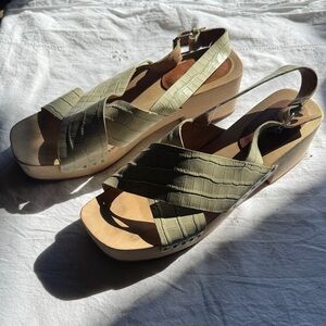 Madewell Farrah slingback clog sandals size 9.5